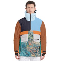 Custom Mix Color Any Text Name - Men s Pullover Zip Ski and Snowboard Waterproof Breathable Jacket