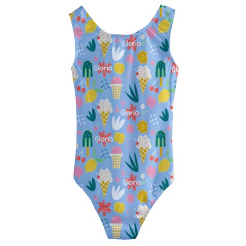 Kids  Cut-Out Back One Piece Swimsuit 