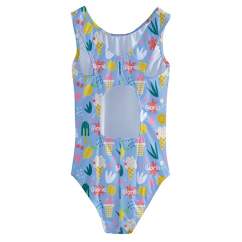 Kids  Cut-Out Back One Piece Swimsuit 