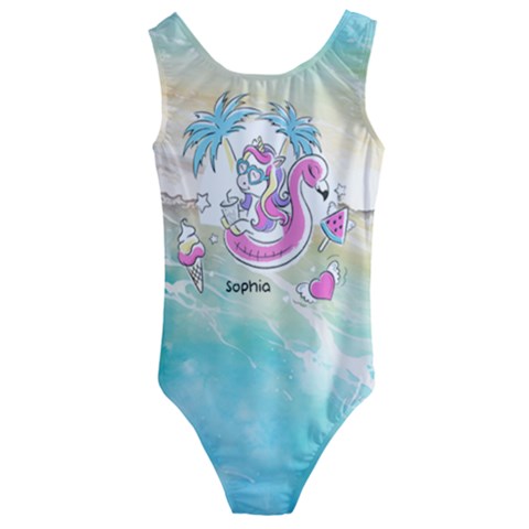 Kids  Cut-Out Back One Piece Swimsuit 