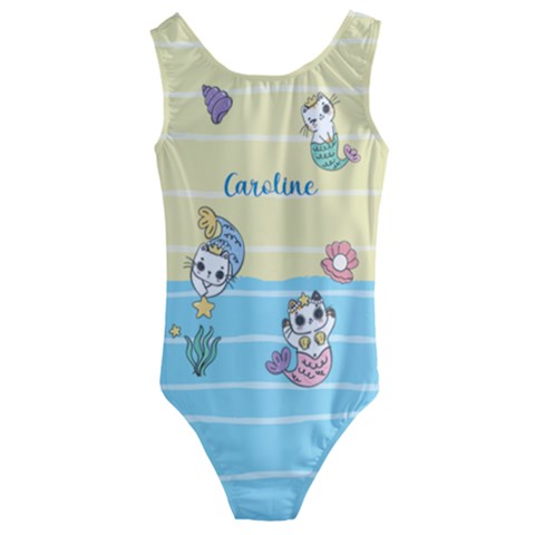 Kids  Cut-Out Back One Piece Swimsuit 