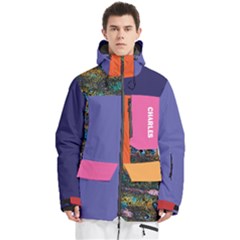 Custom Mix Color Any Text Name - Men s Multi Pockets Zip Ski and Snowboard Waterproof Breathable Jacket