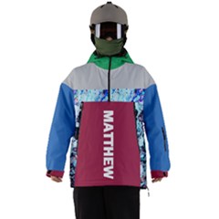 Custom Mix Color Any Text Name - Men s Ski and Snowboard Waterproof Breathable Jacket