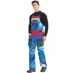 Men s Side Zip Front Pouch Ski And Snowboard Bib Pants	 