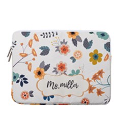 Spring flower pattern - 13  Vertical Laptop Sleeve Case With Pocket