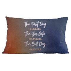 Custom Anniversary Day - 16 x24  Lumbar Throw Cushion Case (Two Sides)