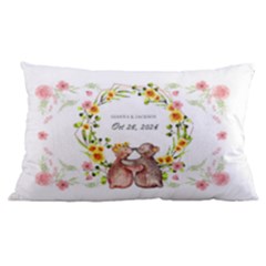 Custom Anniversary Wedding Couple Name - 16 x24  Lumbar Throw Cushion Case (Two Sides)