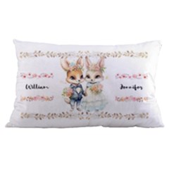 Custom Animal Illustration Couple Name - 16 x24  Lumbar Throw Cushion Case (Two Sides)