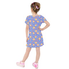 Kids  Short Sleeve Velvet Dress 