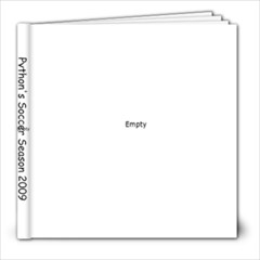 Python Soccer Book - 8x8 Photo Book (20 pages)