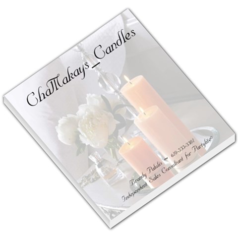 Chamakays Candles Memo Pad By Brandy Palulis