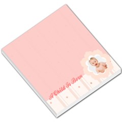 Baby Pink Stripes and Dots Footer - Small Memo Pads