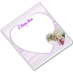 I Love You Purple Heart - Small Memo Pads