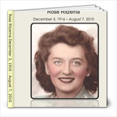 Rose Ritzema Life through Pictures - 8x8 Photo Book (20 pages)