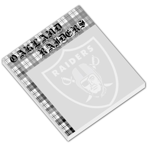 Oakland Raiders Memo Pad By Adrienne Vining