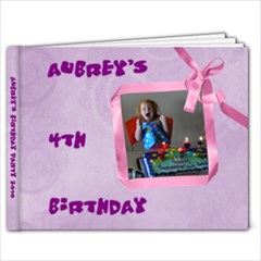 Aubrey s 4th birthday - 9x7 Photo Book (20 pages)