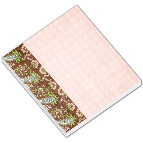 Memo Pad, Pink & Brown By Mikki