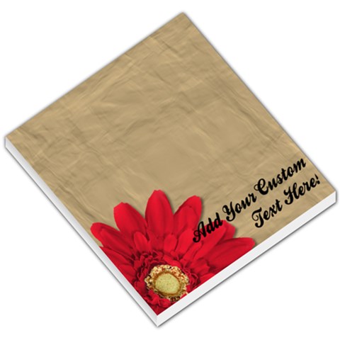 Red Daisy Memo Pad By Angela