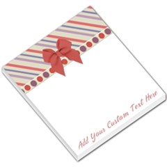 Pink Diagonal Stripes Memo Pad - Small Memo Pads