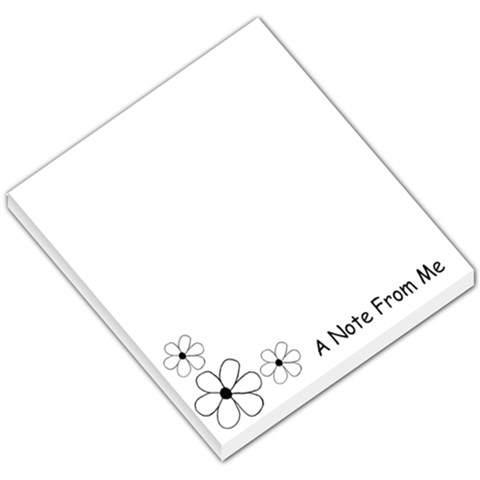 Simple Floral Memopad By Mim