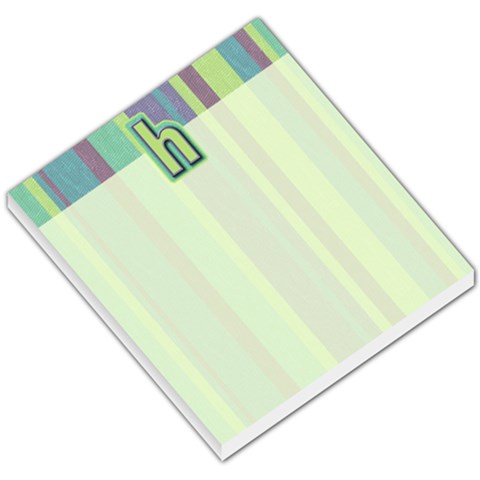 Striped H Monogram Memo By Klh