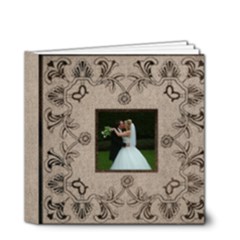 Art Nouveau Moccachino Wedding Album 4 x 4 20 page - 4x4 Deluxe Photo Book (20 pages)