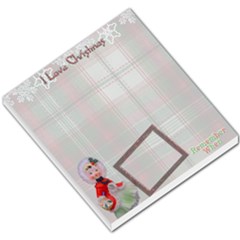 I Love Christmas Remember when basket girl memo pad - Small Memo Pads