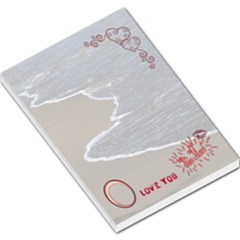 Love you THIS MUCH ocean shore large memo pad - Large Memo Pads