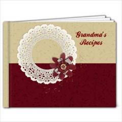 9x7 Recipe And/or Journal Album, Lace & Flowers