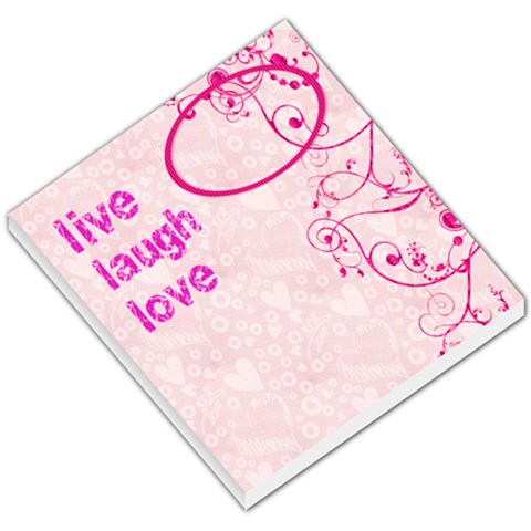 Live Laugh Love Memo Pad By Catvinnat