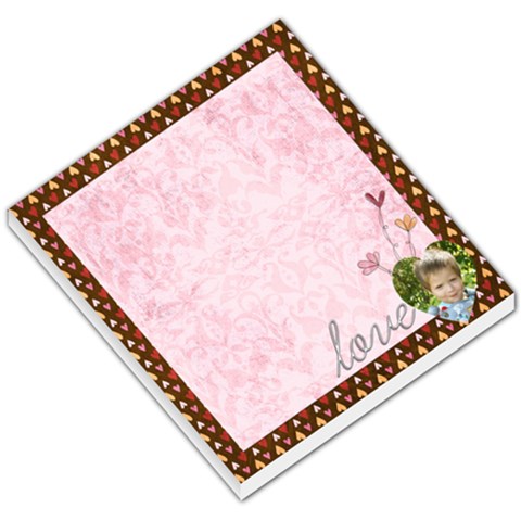 Love Valentines Memo Pad By Sheena