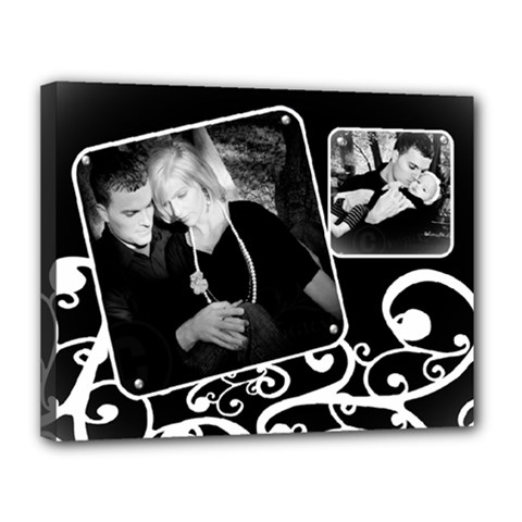 classic black & white - Canvas 14  x 11  (Stretched)