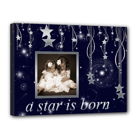 A Star Is Born 16 X 12 Stretched Canvas