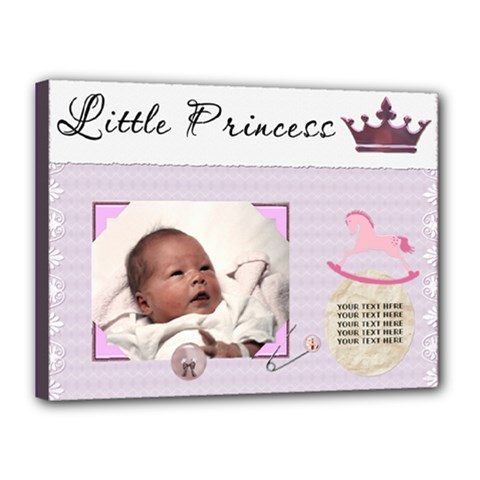 Little Princess 16x12 Stretched Canvas