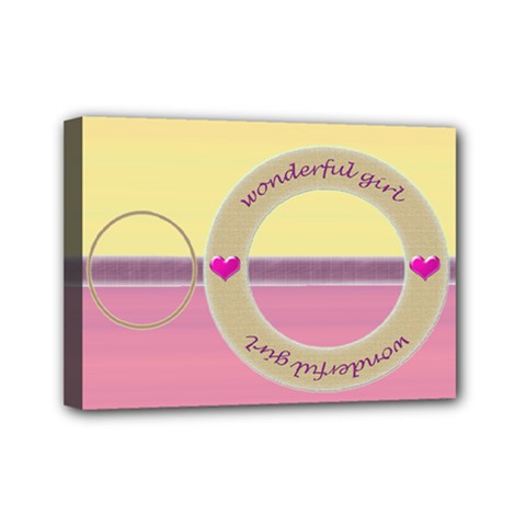 Wonderful girl streched canvas 7x5 - Mini Canvas 7  x 5  (Stretched)