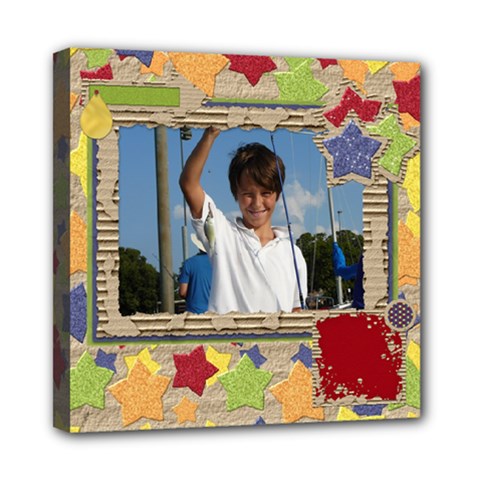 Primary Cardboard 8x8 canvas 1 - Mini Canvas 8  x 8  (Stretched)