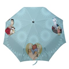 Baby Blue Brag Umbrella - Folding Umbrella