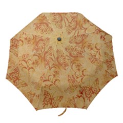butterflies orange, umbrella - Folding Umbrella