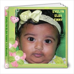 Evelyn 1-3 months - 8x8 Photo Book (20 pages)