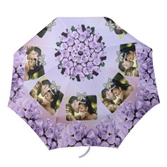 Pretty Mauve Roses and you - Folding Umbrella