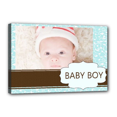 baby boy - Canvas 18  x 12  (Stretched)