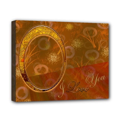 I Love You Gold 8x10 Stretched Canvas