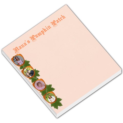 Pumpkin Patch Small Memo Pad By Kim Blair