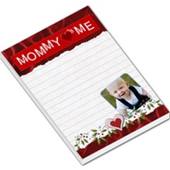 Mommy Loves Me Red Large Memo Pad - Large Memo Pads