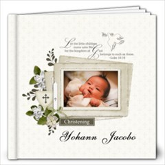 12 X12 (20 Pages) : Baptism/christening/dedication