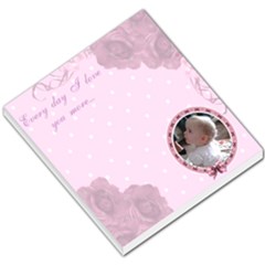 Pink roses small memo pad - Small Memo Pads