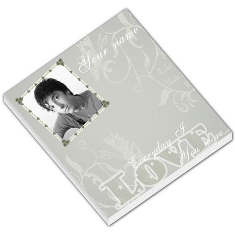 Silver Love Frame Small Memo Pad By Claire Mcallen