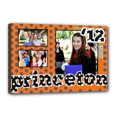 Layout for S  College Graduation 2012 - Canvas 18  x 12  (Stretched)