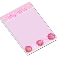 Pink Daisy Things to do Memo Pad - Large Memo Pads