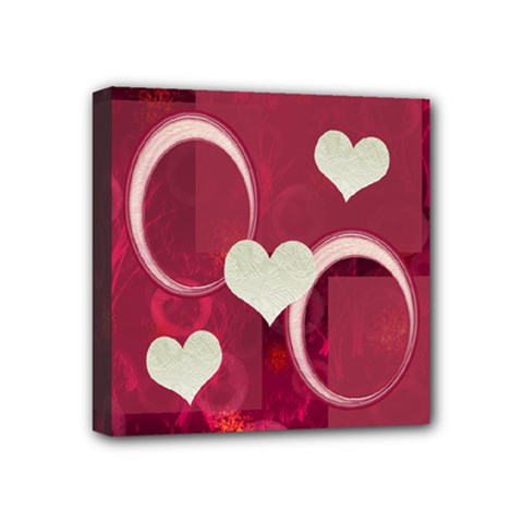 Love Pink Mini Canvas 4x4 - Mini Canvas 4  x 4  (Stretched)